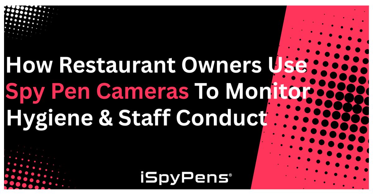 How Restaurant Owners Use Spy Pen Cameras to Monitor Hygiene & Staff Conduct