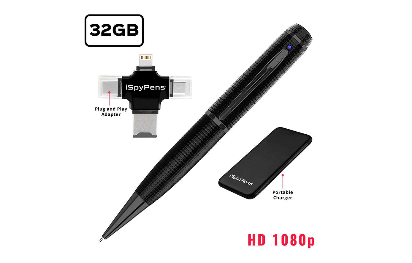 iSpyPen Pro: #1 Spy Pen High Performance HD Camera